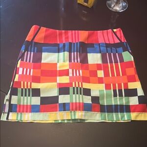 Pink and Blue Mini Pencil Skirt for Casual Resort Wear